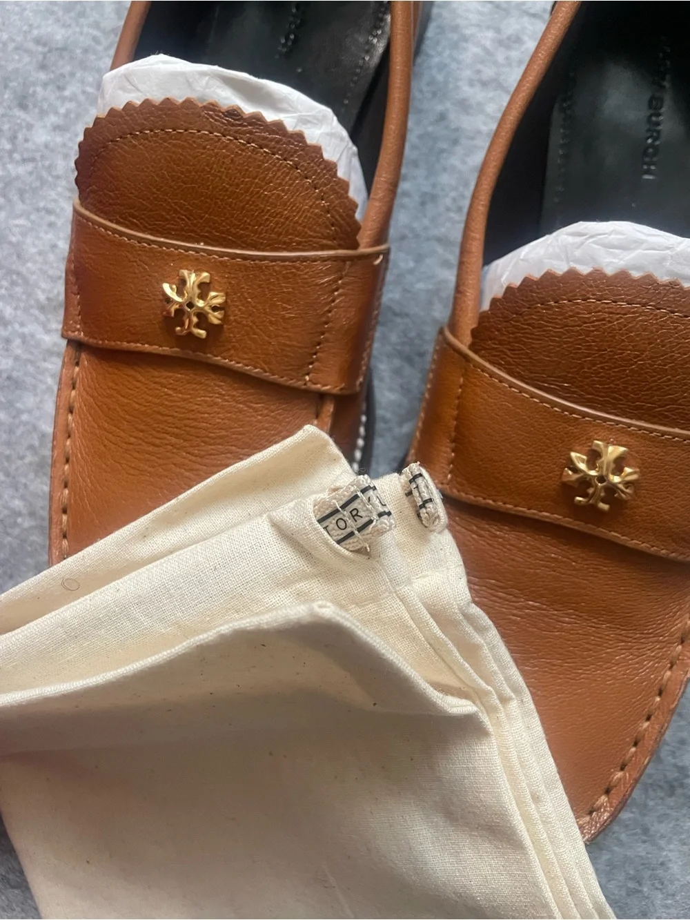 Tory Burch women’s classic Leather Penny Loafers